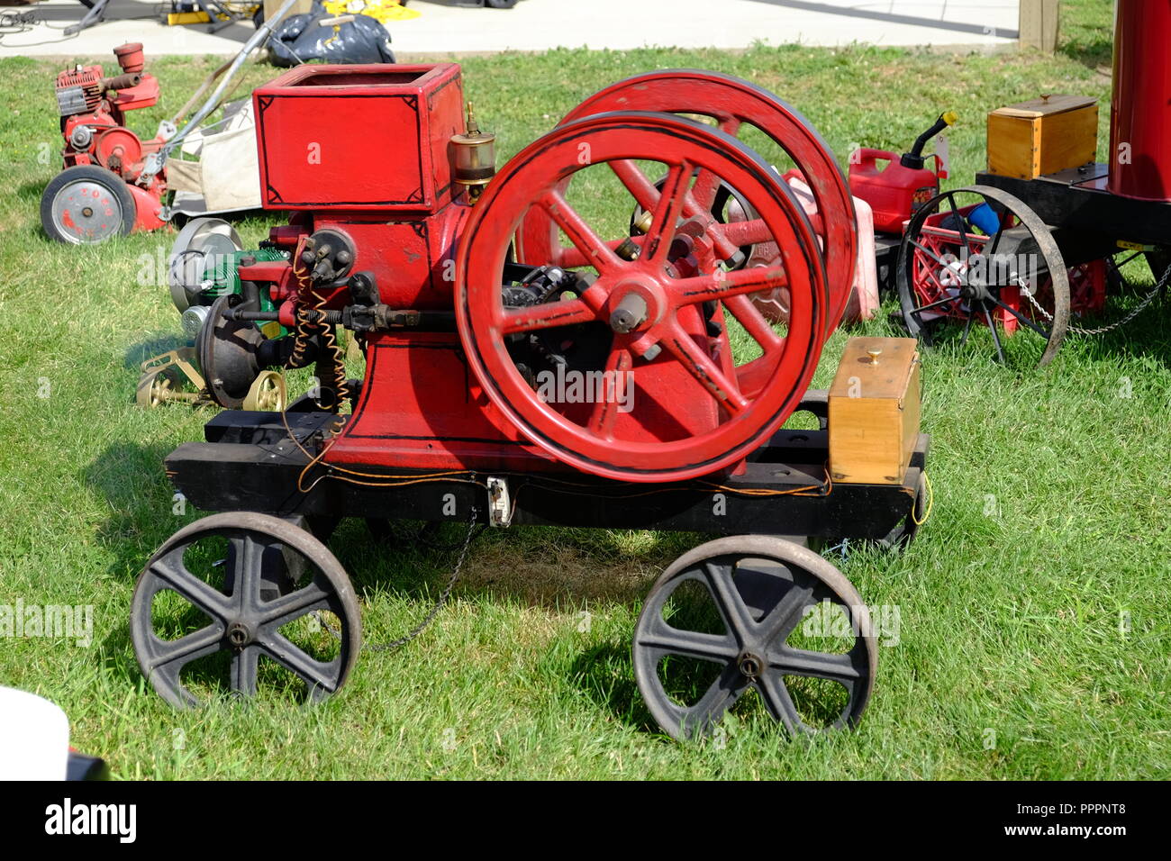 Antique Farm Hopper Equipment Stock Photo Alamy