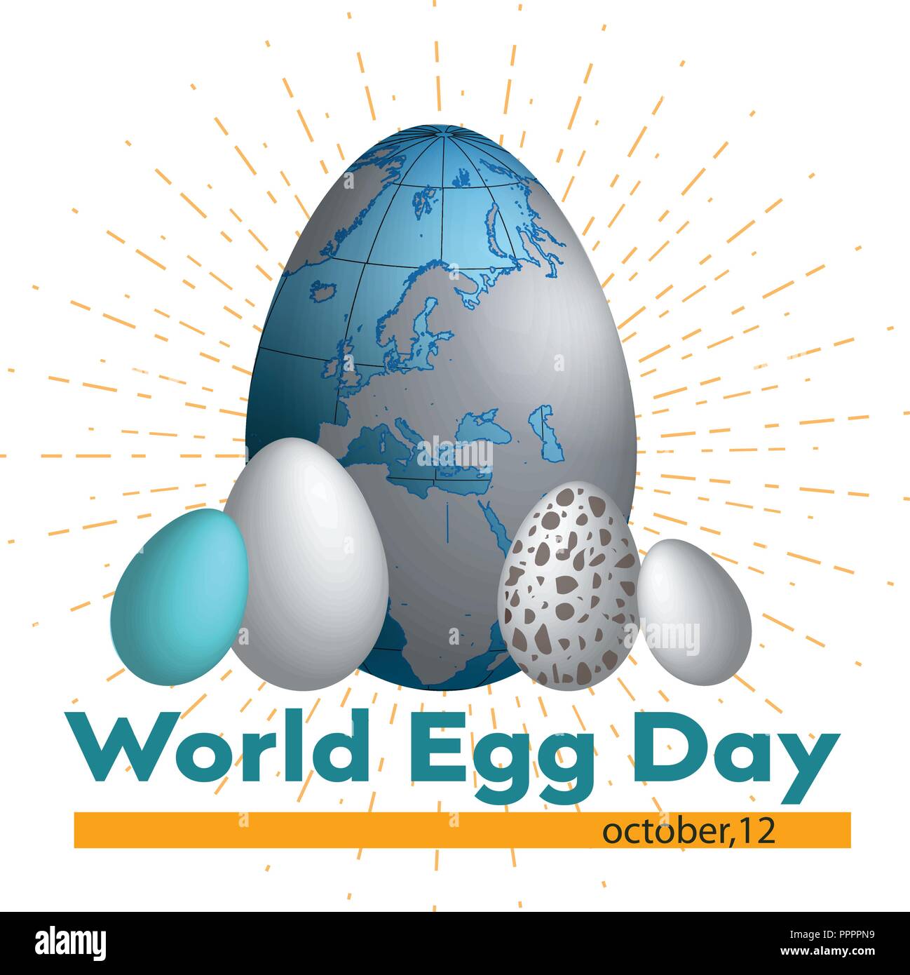 World Egg Day Vector illustration. Suitable for greeting card, poster