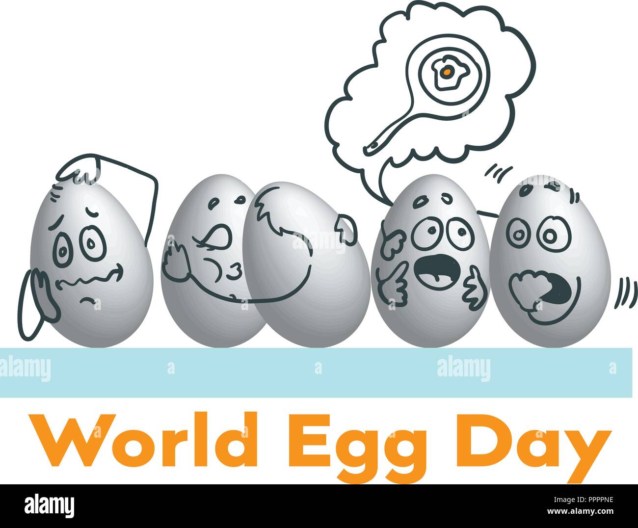 World Egg Day Vector illustration. Suitable for greeting card, poster