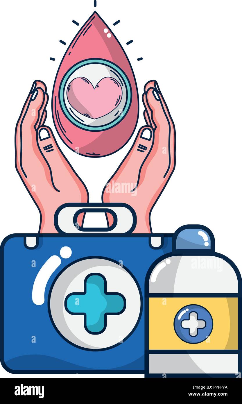 Blood donation campaign cartoons Stock Vector Image & Art - Alamy