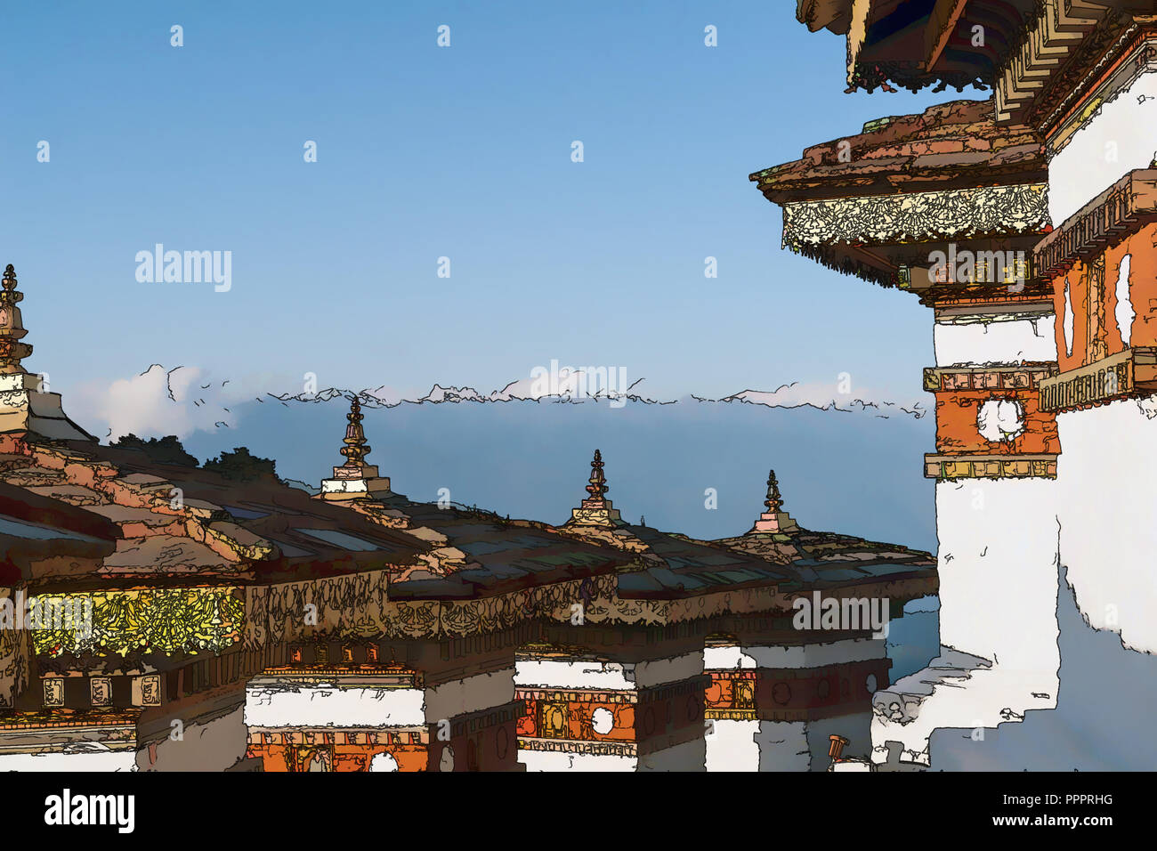 Bhutan cartoon hi-res stock photography and images - Alamy Bhutan cartoon hi-res stock photography and images - Alamy