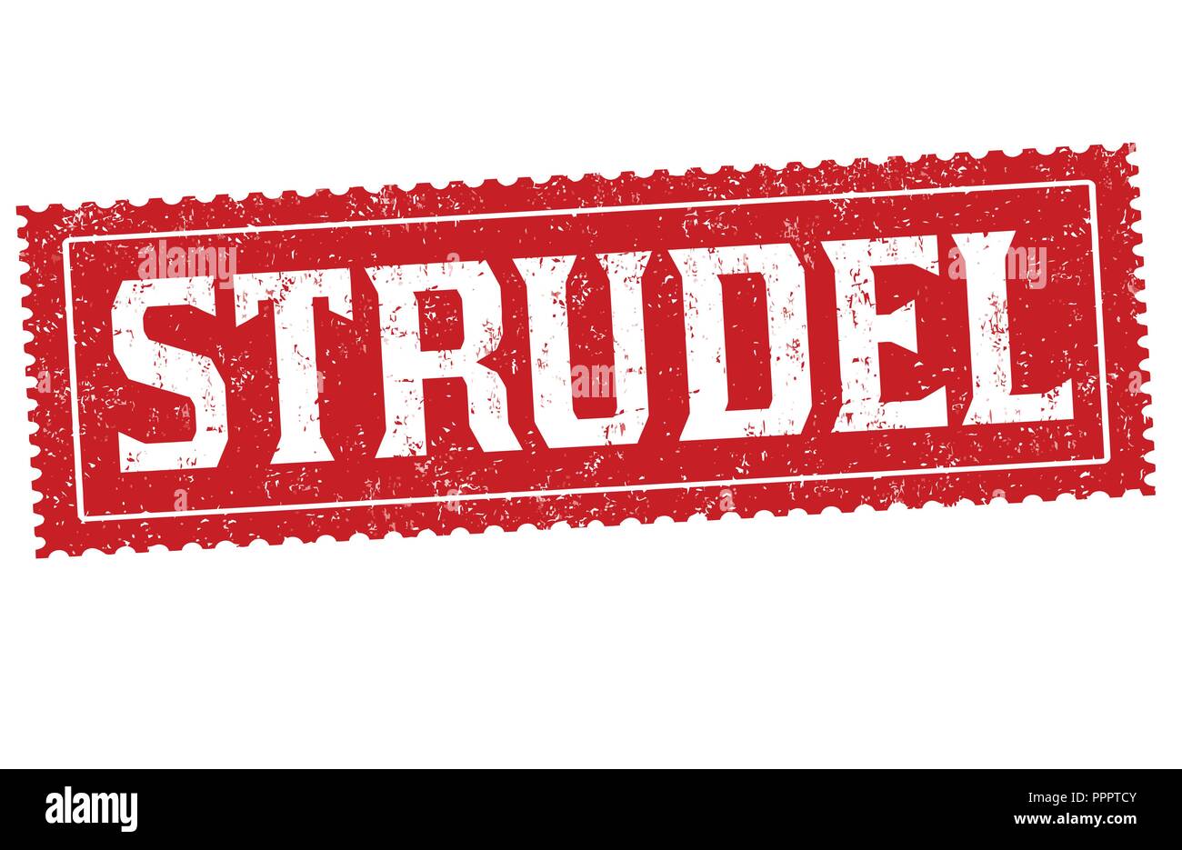 Strudel sign or stamp on white background, vector illustration Stock ...