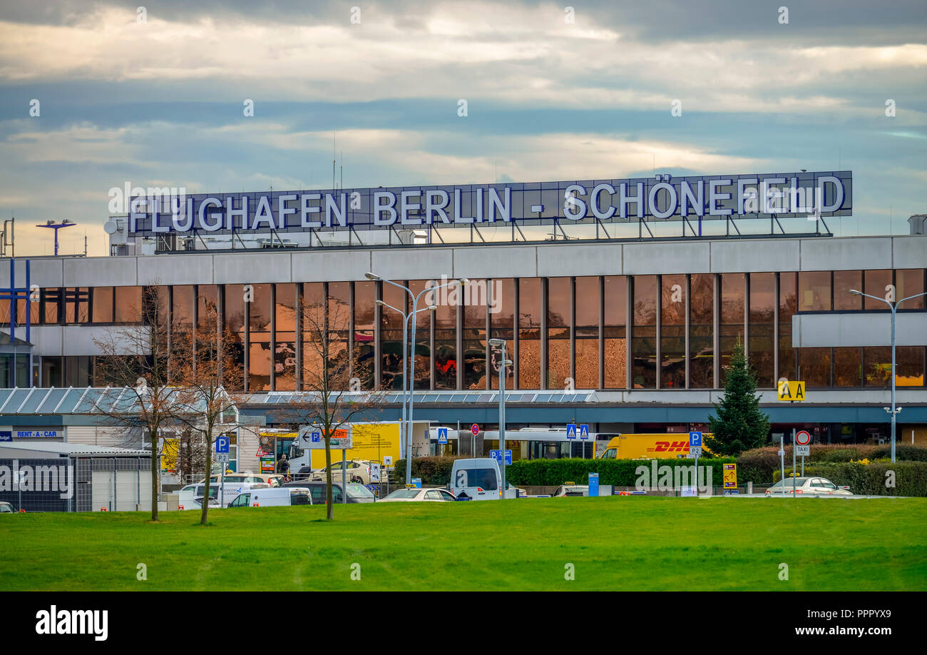 Terminal A, Flughafen Schoenefeld, Brandenburg, Deutschland Stock Photo