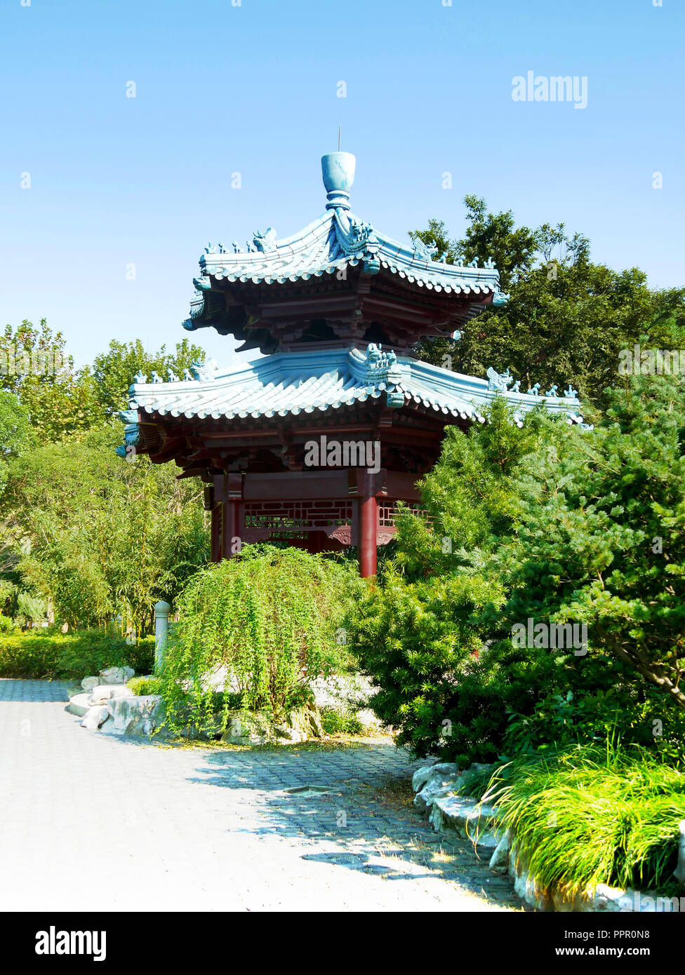 Chinese pagoda Stock Photo