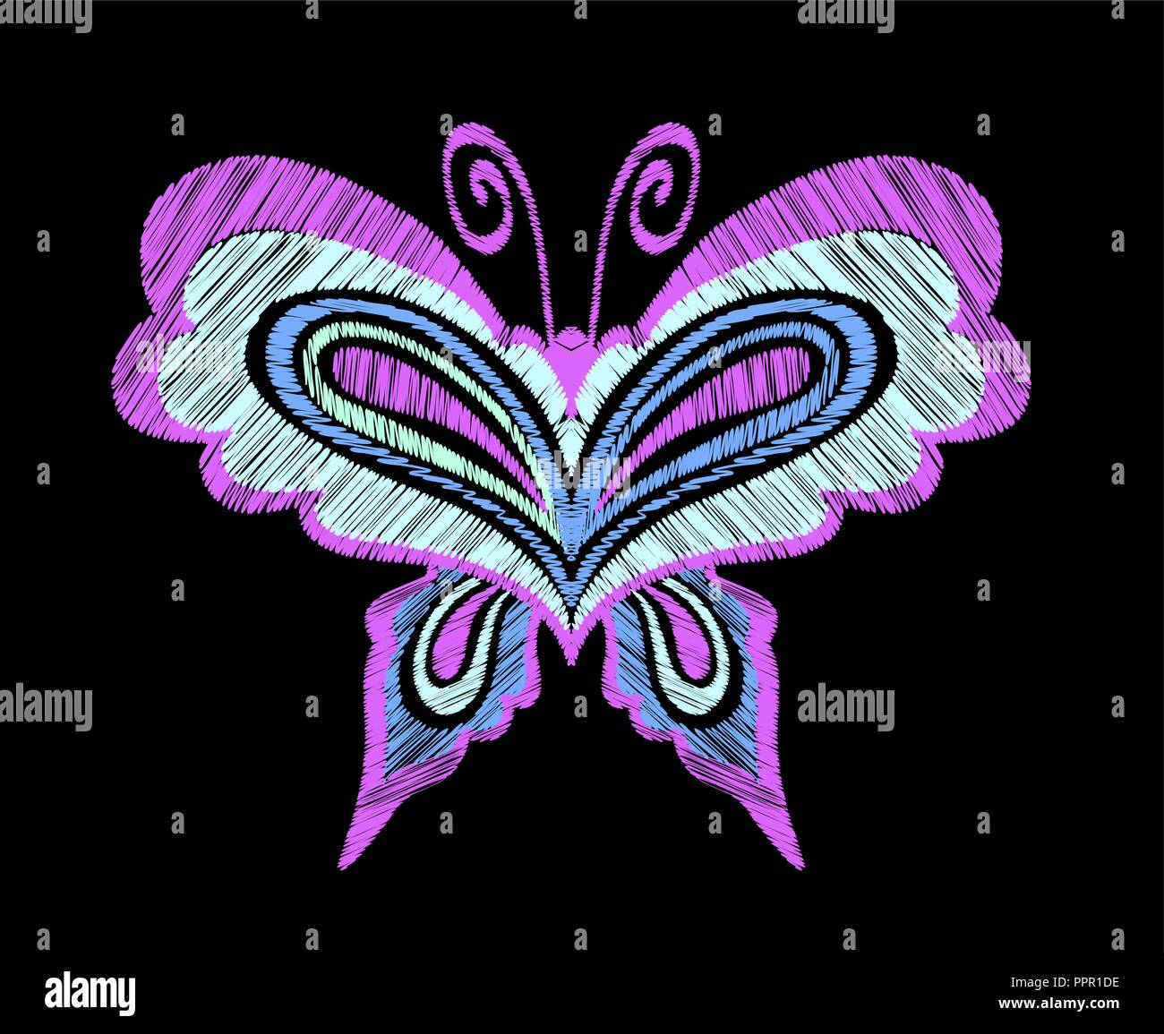 butterfly embroidery butterfly butterfly stylized Machine embroidery design Butterfly Heart embroidery butterfly