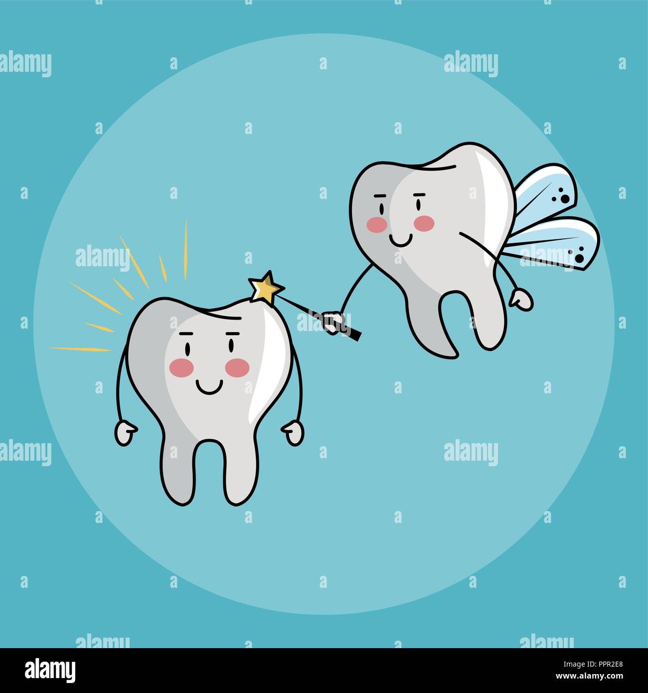 Tooth fairy and dental care Stock Vector Image & Art - Alamy
