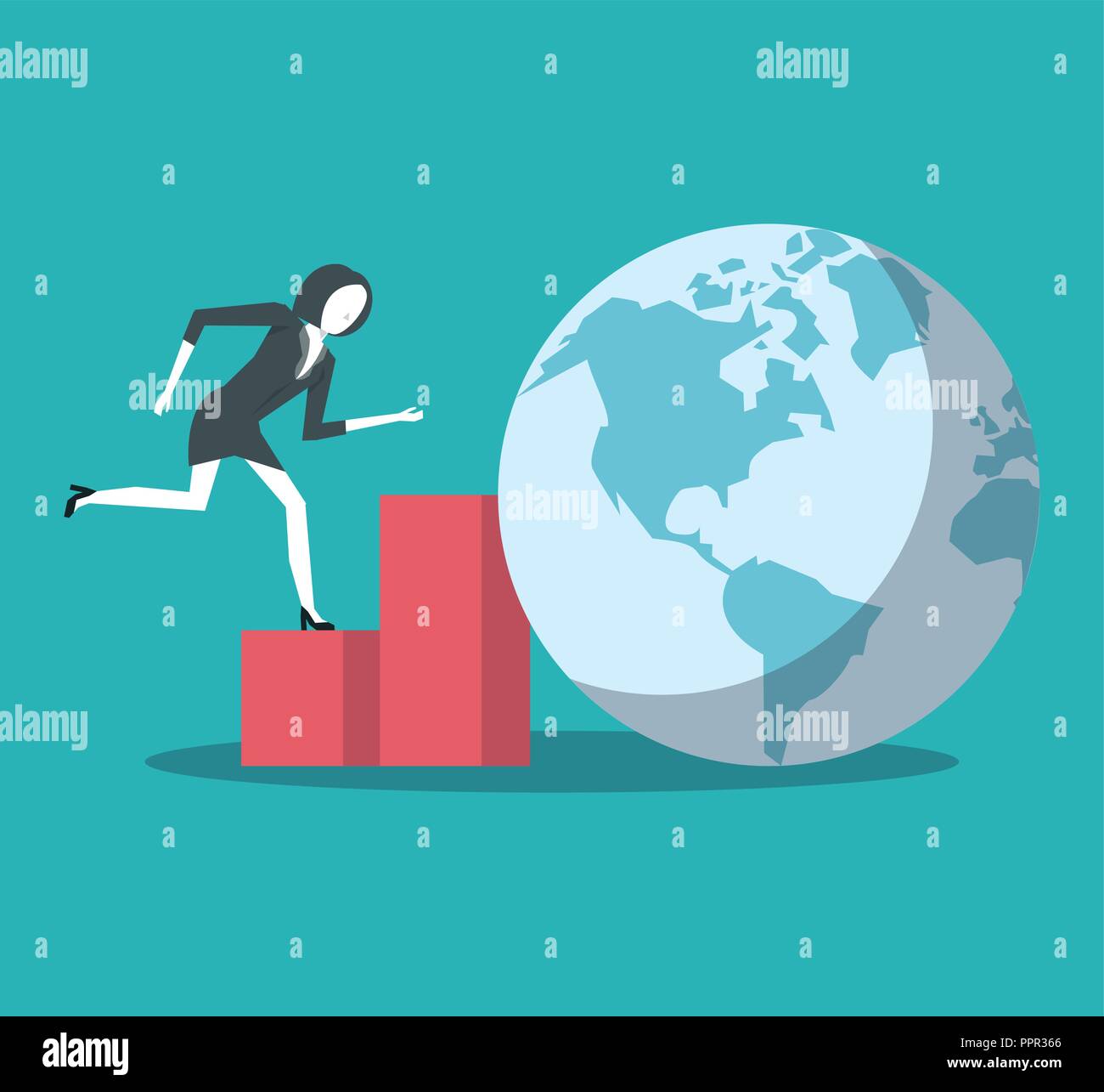 Business people and statistics Stock Vector Image & Art - Alamy