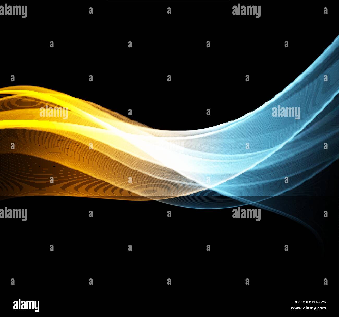 Vector Abstract shiny color wave design element Stock Vector Image ...
