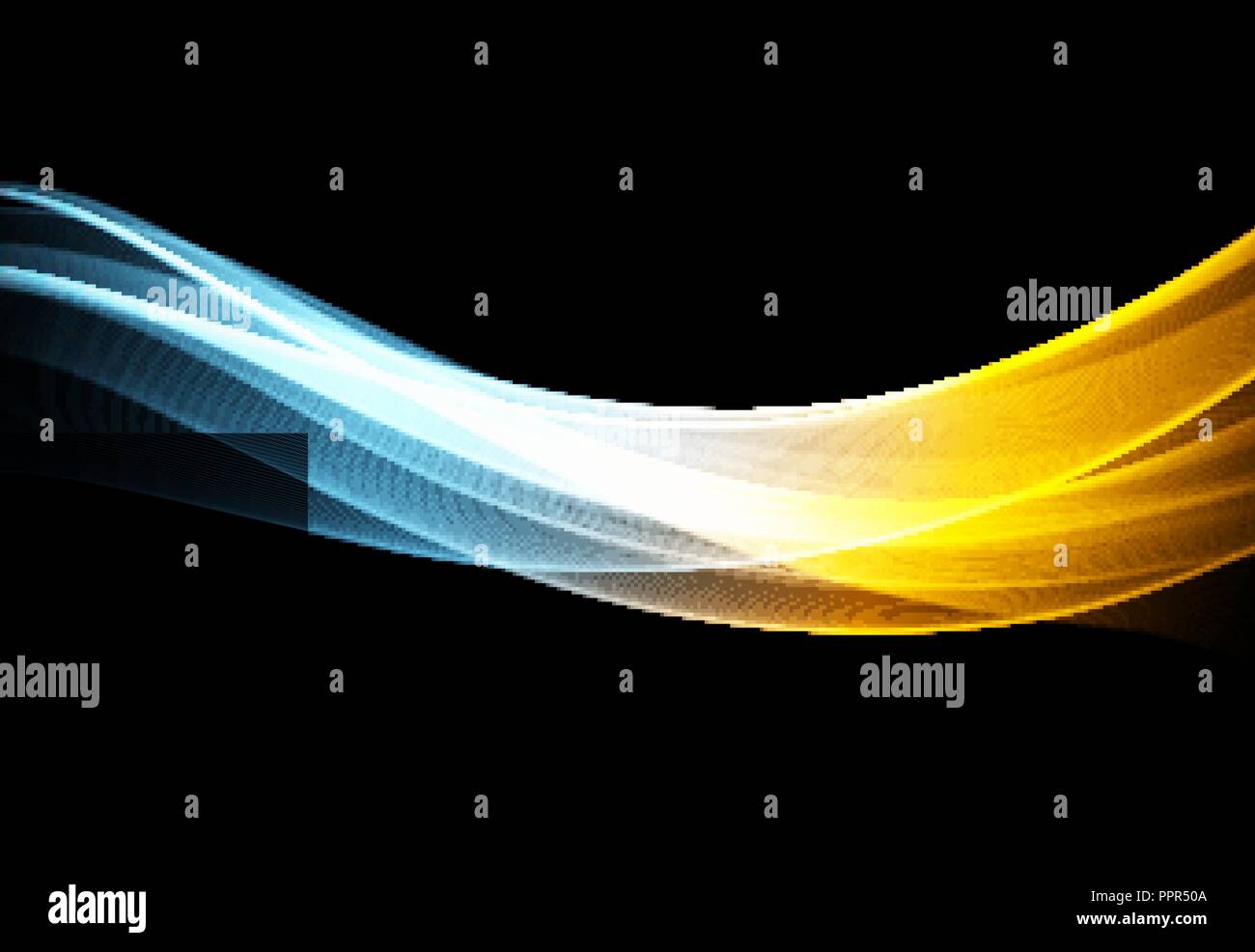 Vector Abstract shiny color wave design element Stock Vector Image ...