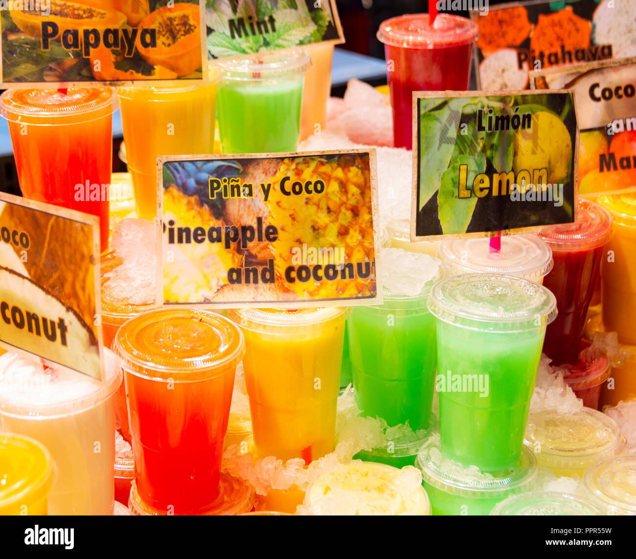 Market juice smoothies fruit hires stock photography and images Alamy