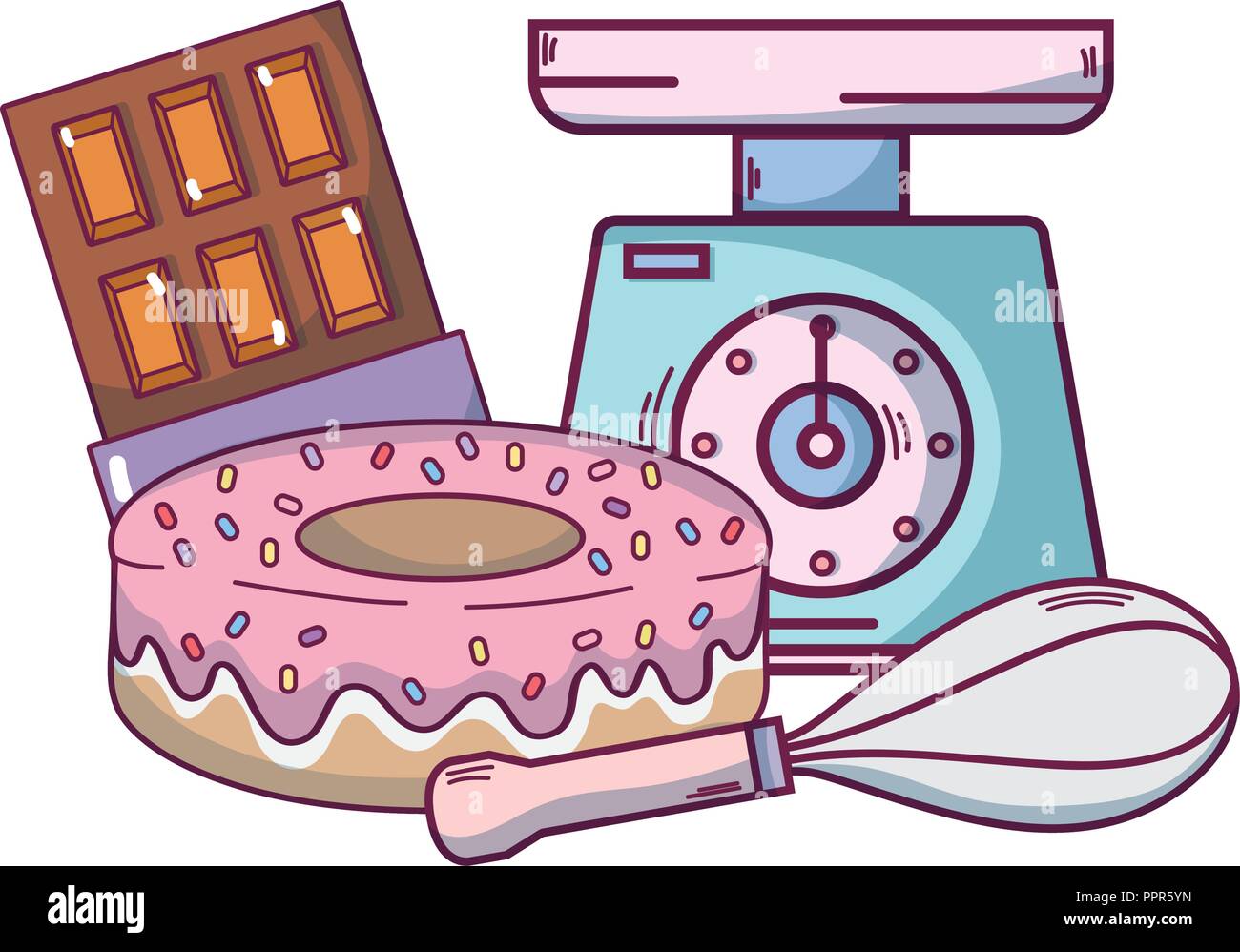 Donut sweet food Stock Vector Image & Art - Alamy