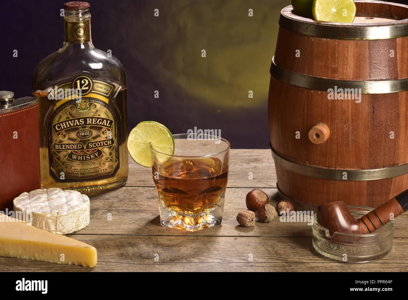 Chivas Regal whisky photo concept Stock Photo