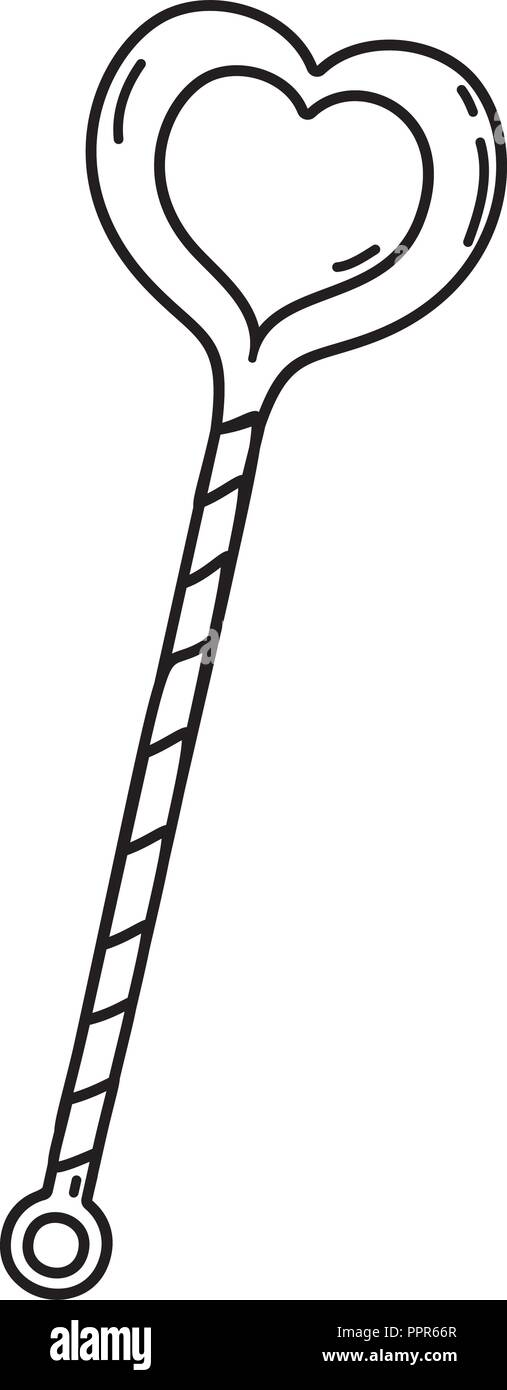 Heart shape wand Stock Vector Image & Art - Alamy