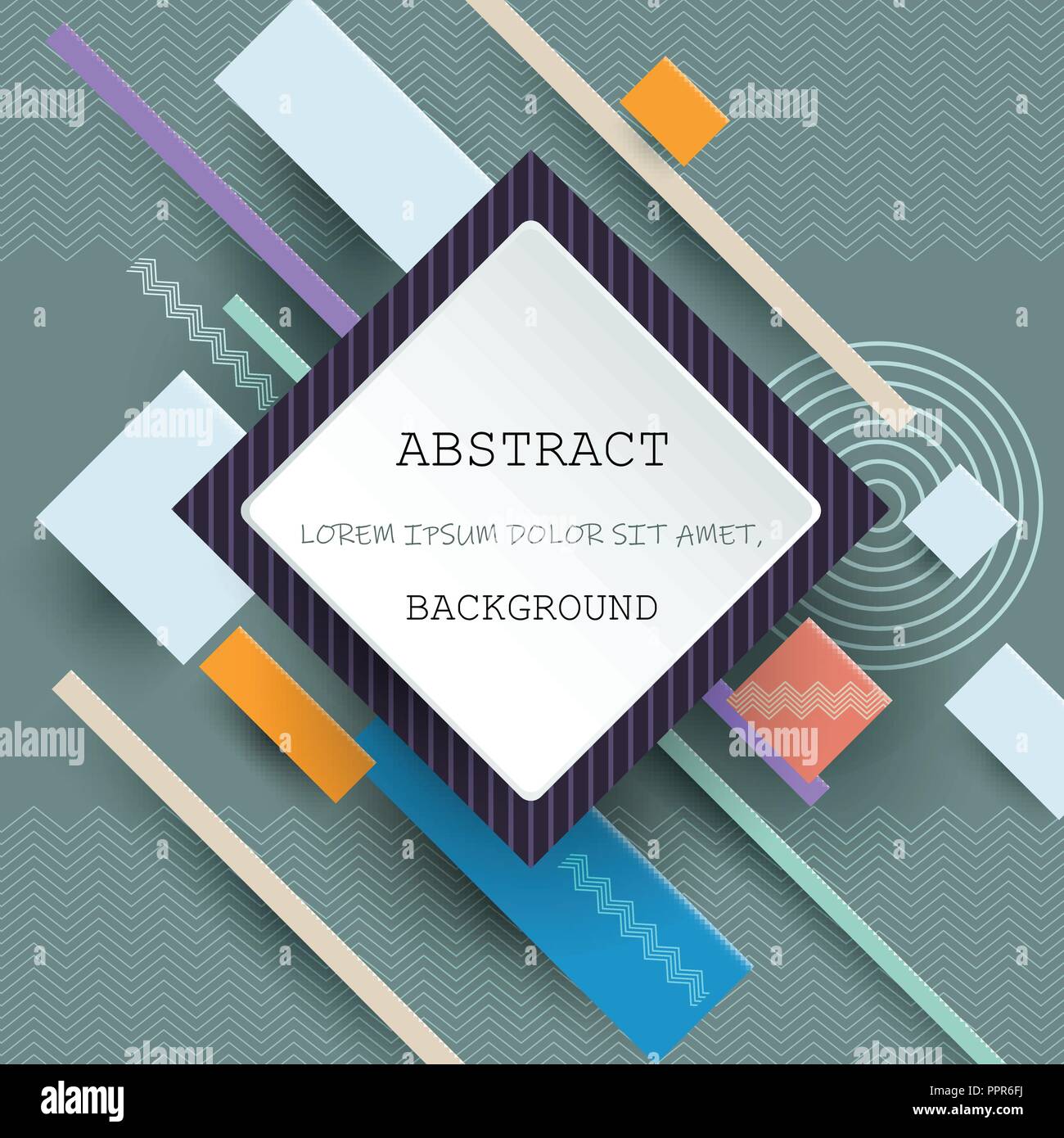 illustration vector of cool abstract geometric background blank