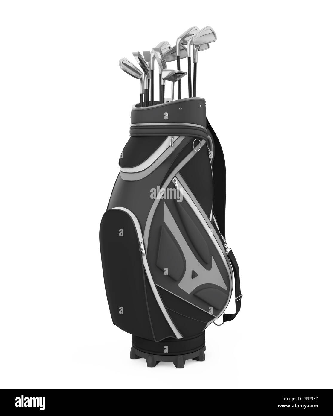 Black golf bag Black and White Stock Photos & Images Alamy