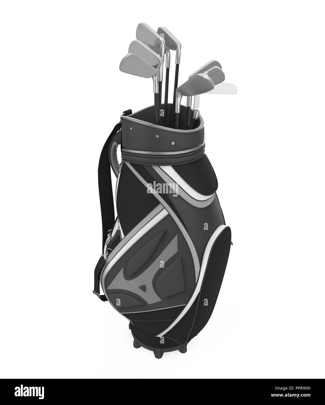 Black golf bag Black and White Stock Photos & Images Alamy