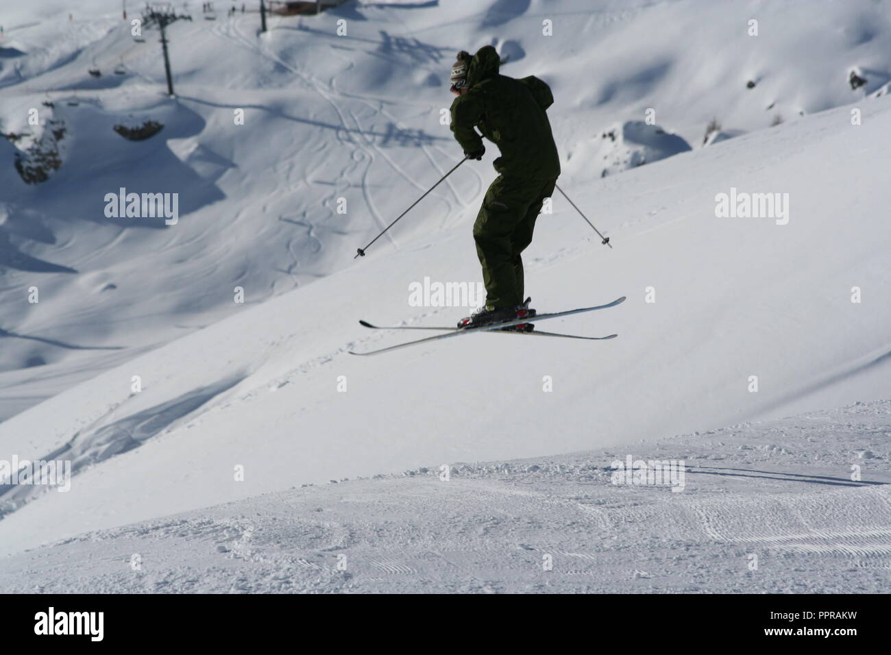 Ski - snow park Stock Photo