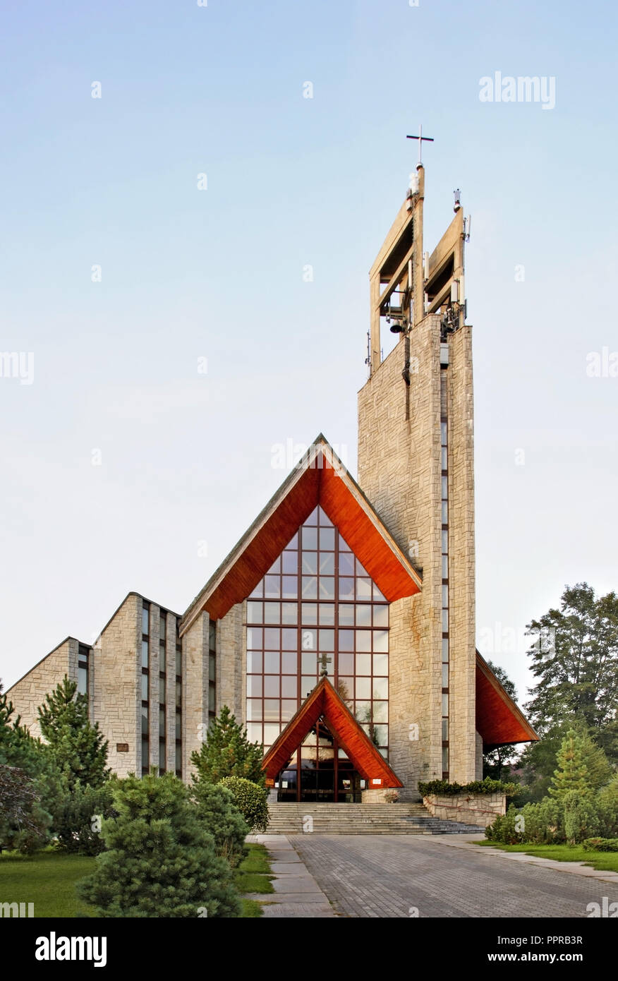 Church of Holy Cross in Zakopane. Poland Stock Photo - Alamy