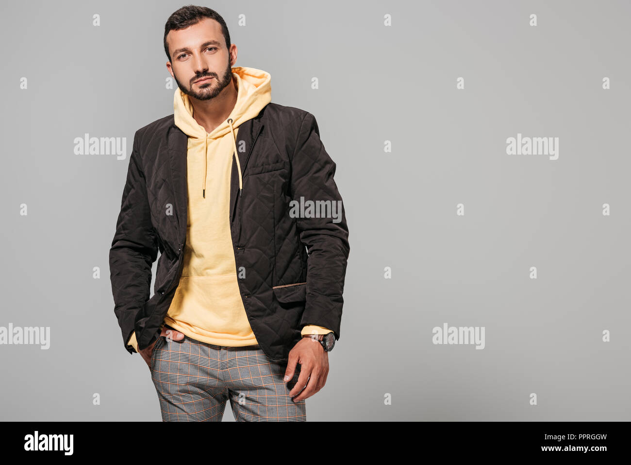 Confident male model hi-res stock photography and images - Alamy