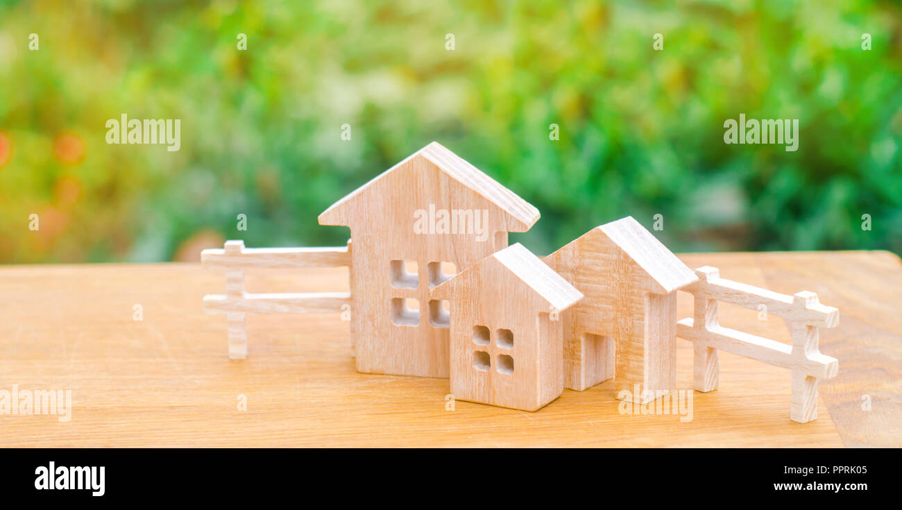 Miniature wooden houses for cheap sale