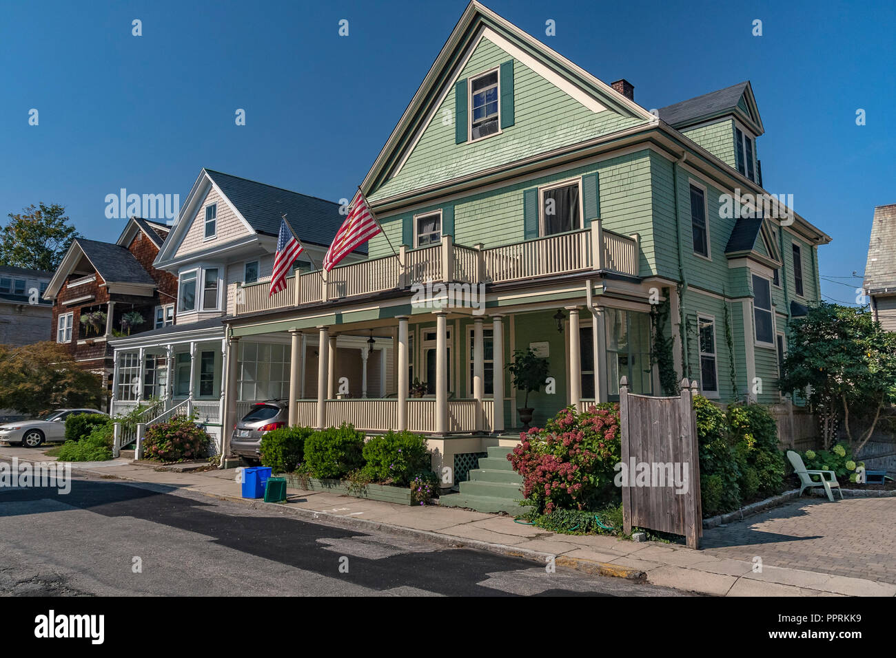 Newport Rhode Island Houses Stock Photo Alamy