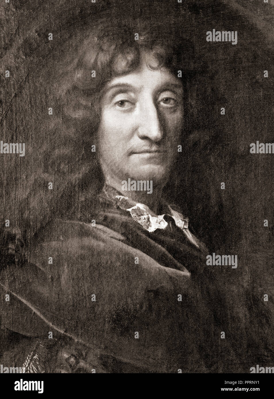 Jean de La Fontaine, 1621 – 1695.  French fabulist and poet. Stock Photo