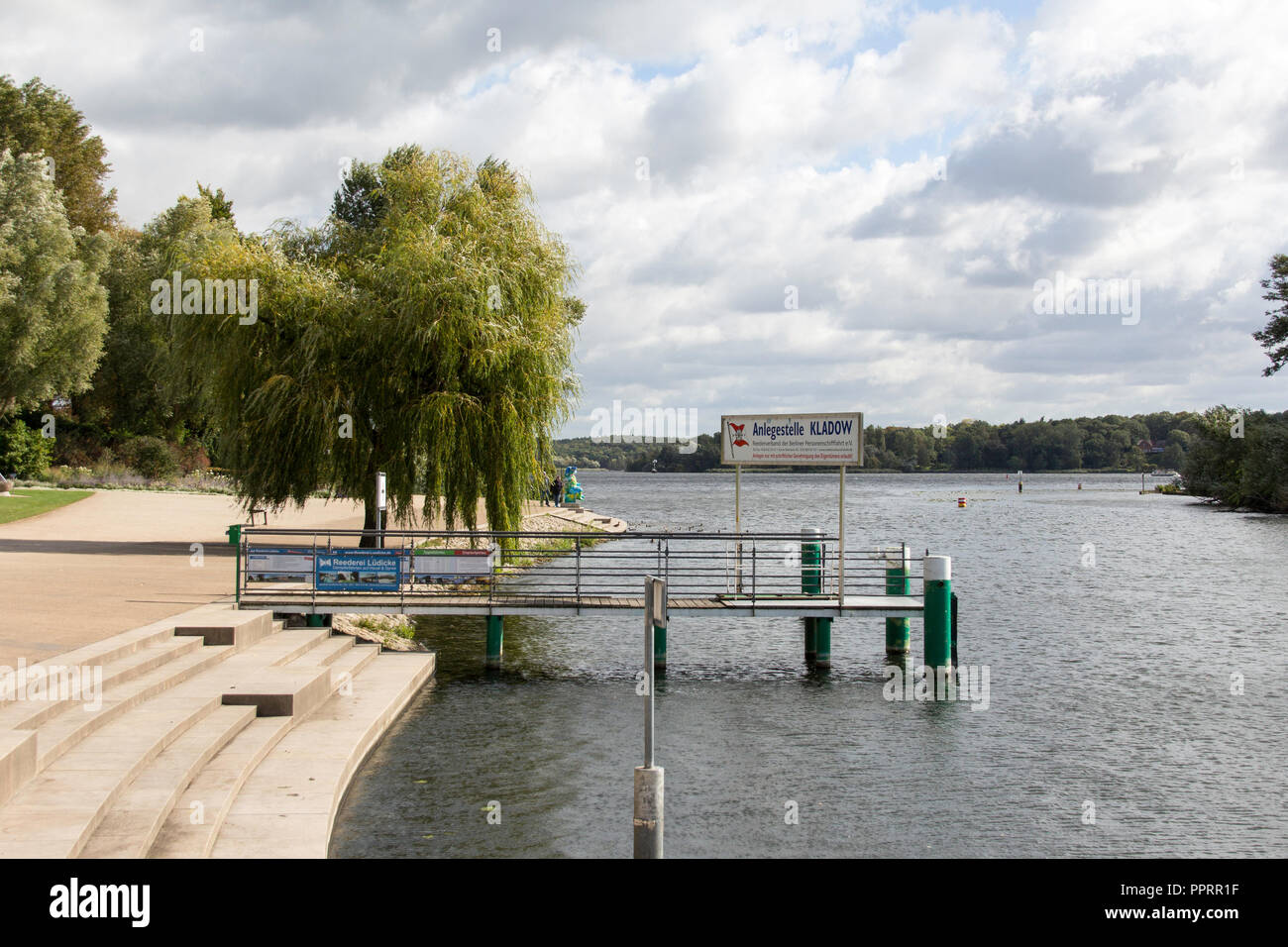 Landing Stage at Kladow Stock Photo
