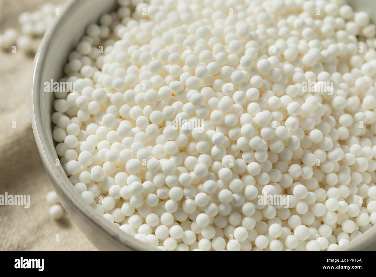 Raw Dry Tapioca Pearls in a Bowl Stock Photo Alamy