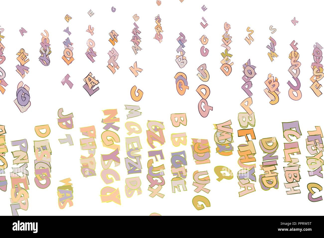 Alphabets letters background colorful, good for graphic design. Cartoon ...