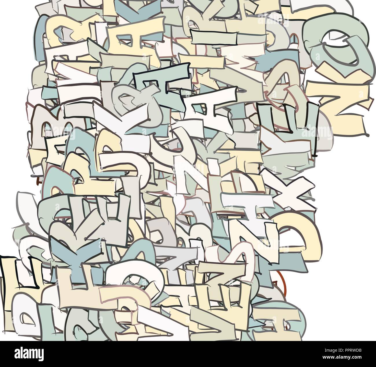 Abstract conceptual colorful alphabets letters. Good for web page ...