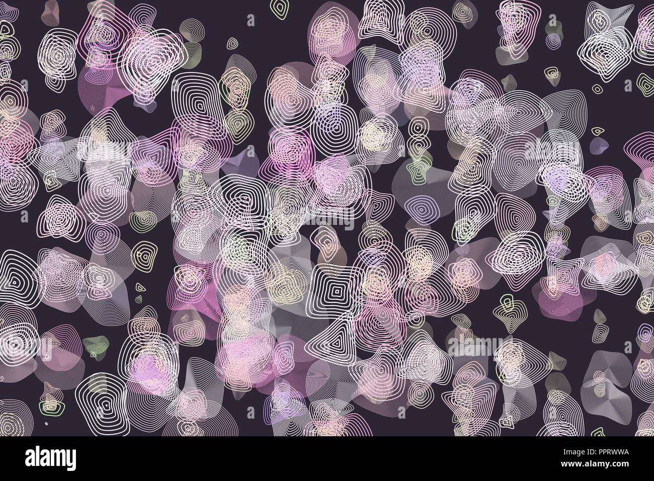 Artistic rounded shapes background pattern abstract. Vector ...