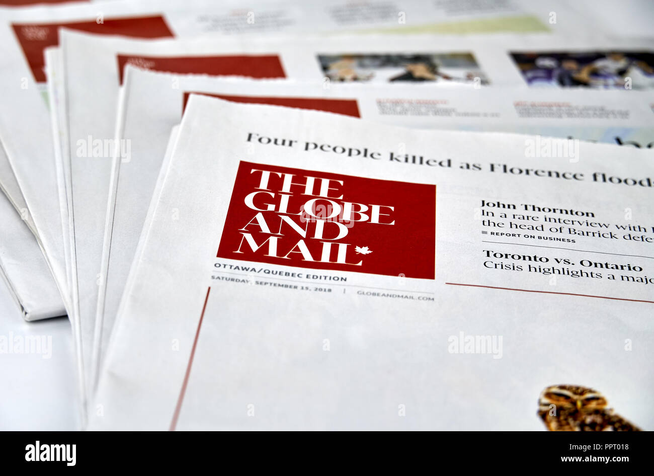 Montreal canada september 18 2018 the globe and mail newspaper