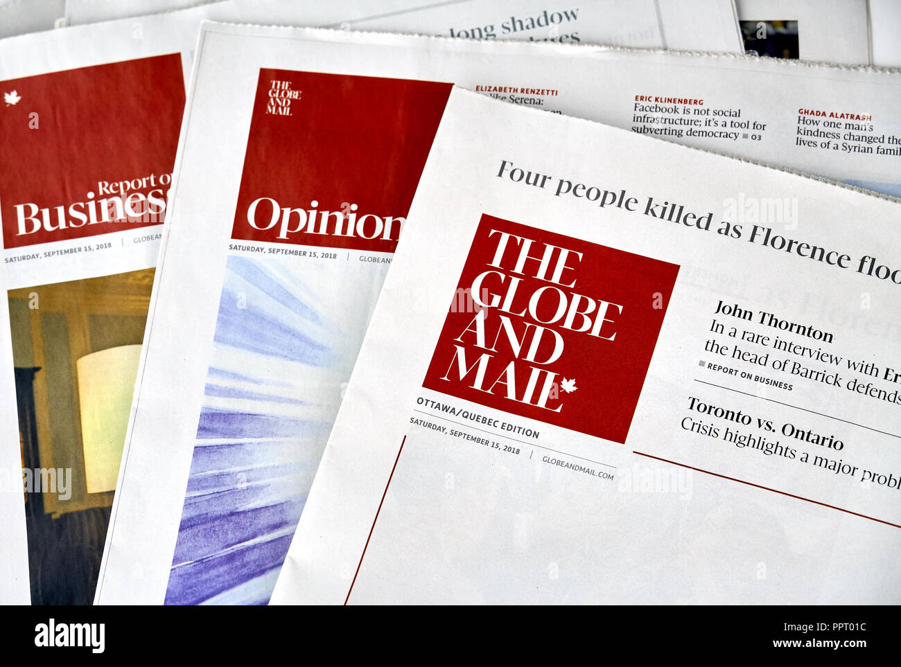 Montreal canada september 18 2018 the globe and mail newspaper