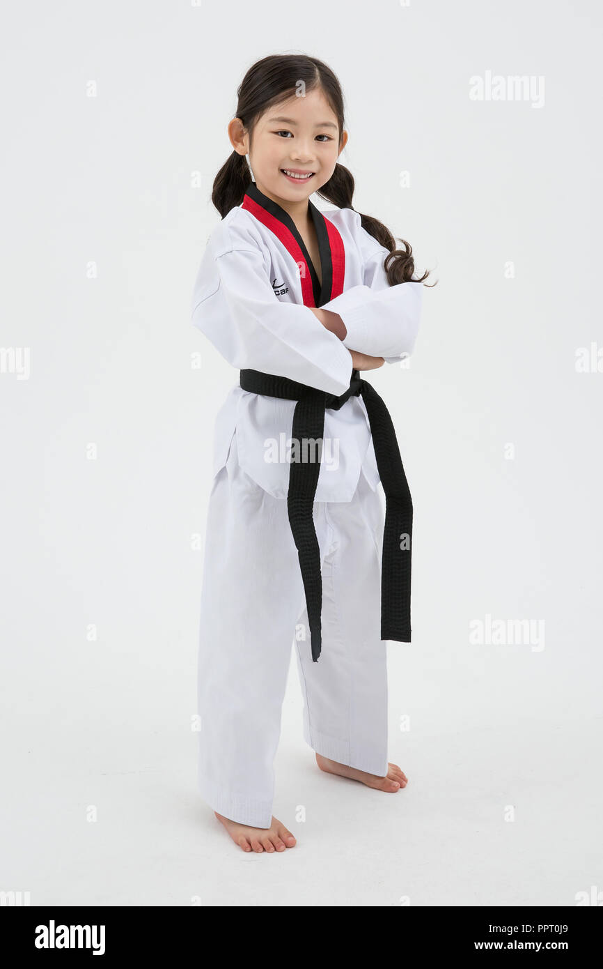 Taekwondo girl hires stock photography and images Alamy