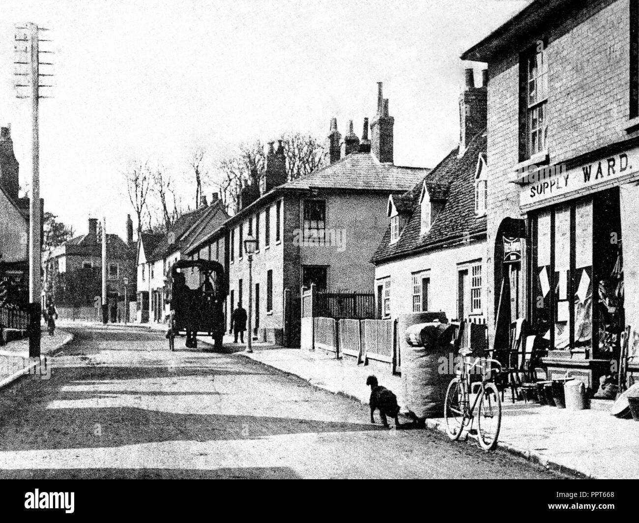 Kelvedon High Street early 1900s Stock Photo Alamy
