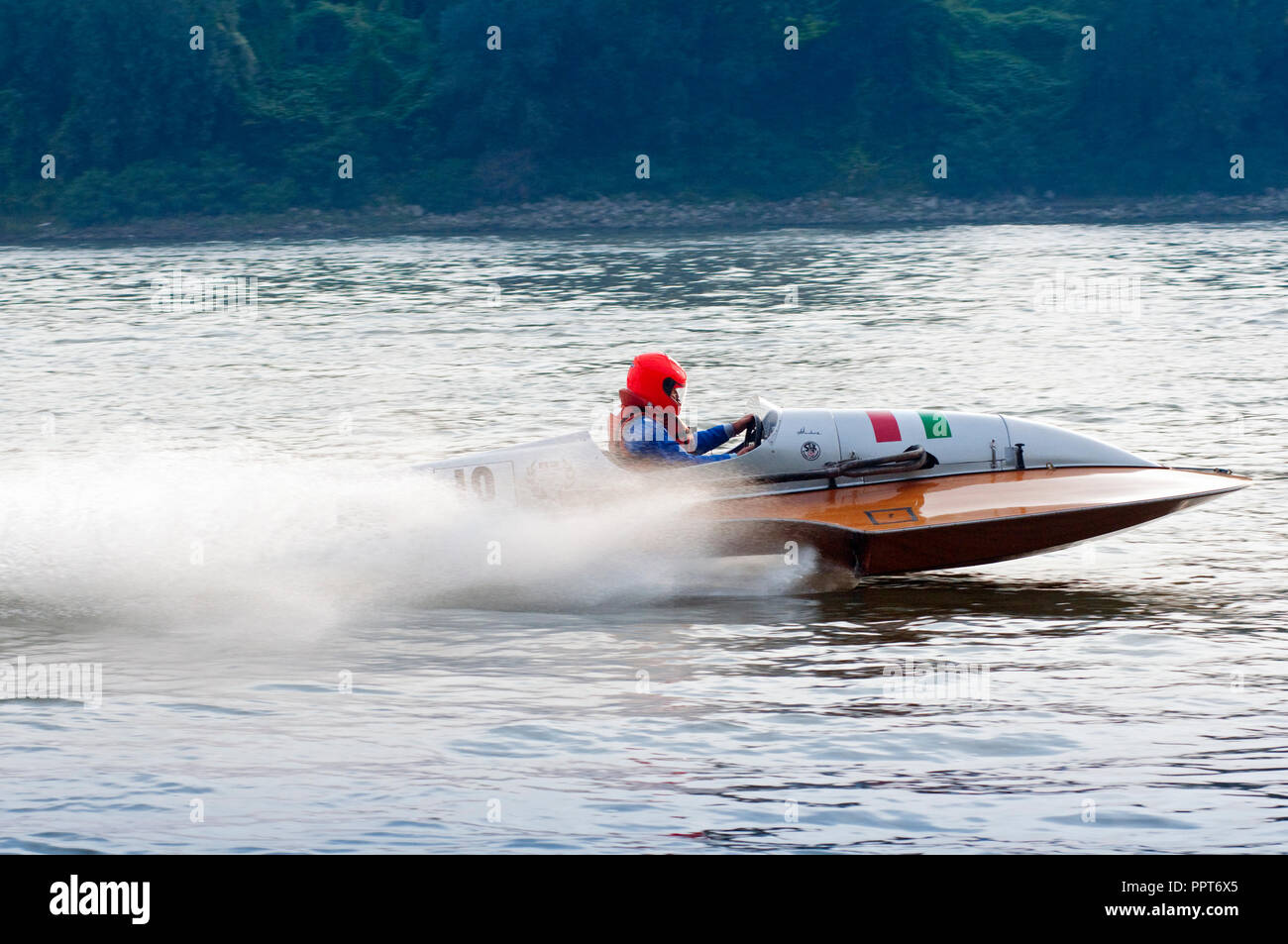 22 September 2018 Italy, Lombardy, Cremona, Po River, Exhibition Old