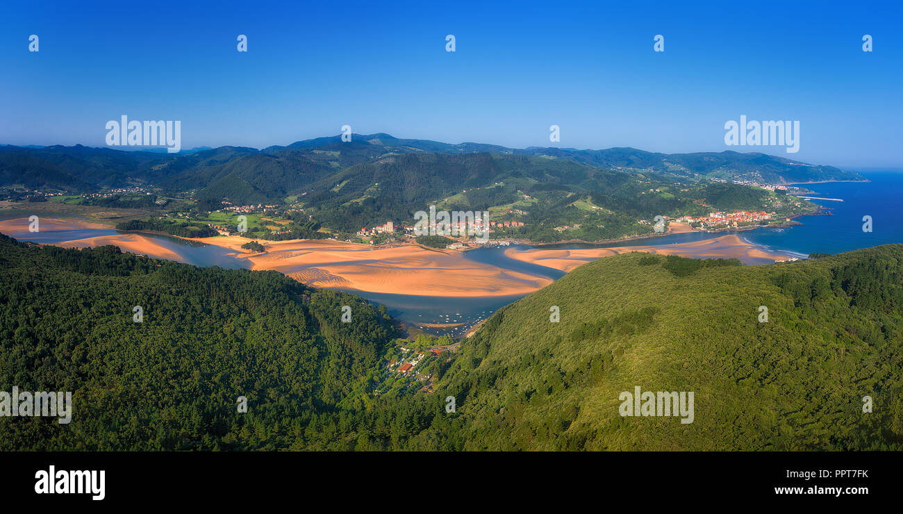 Urdaibai marsh in Basque Country Stock Photo