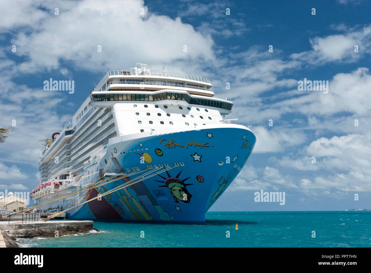 The Norwegian Breakaway Cruise Ship Moored At Kings Wharf At The Dockyard In Bermuda Stock Photo Alamy