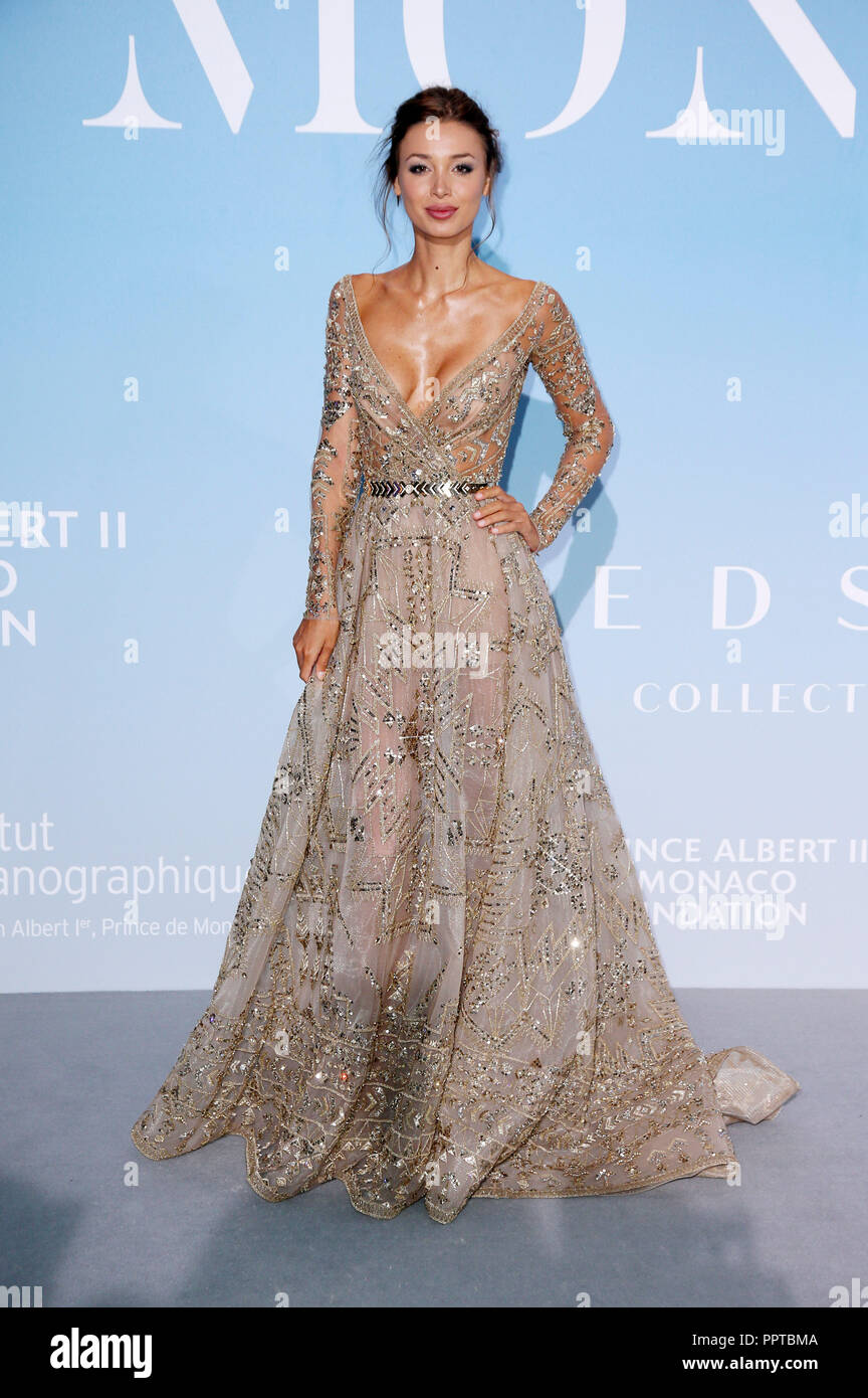 Lara Leito attending the Gala for the Global Ocean hosted by H.S.H