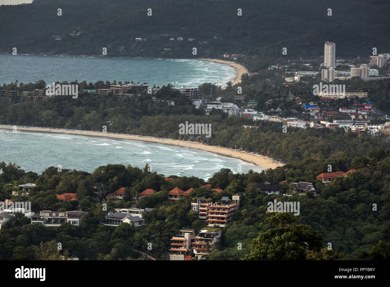 White sand beaches in Phuket, Thailand Stock Photo