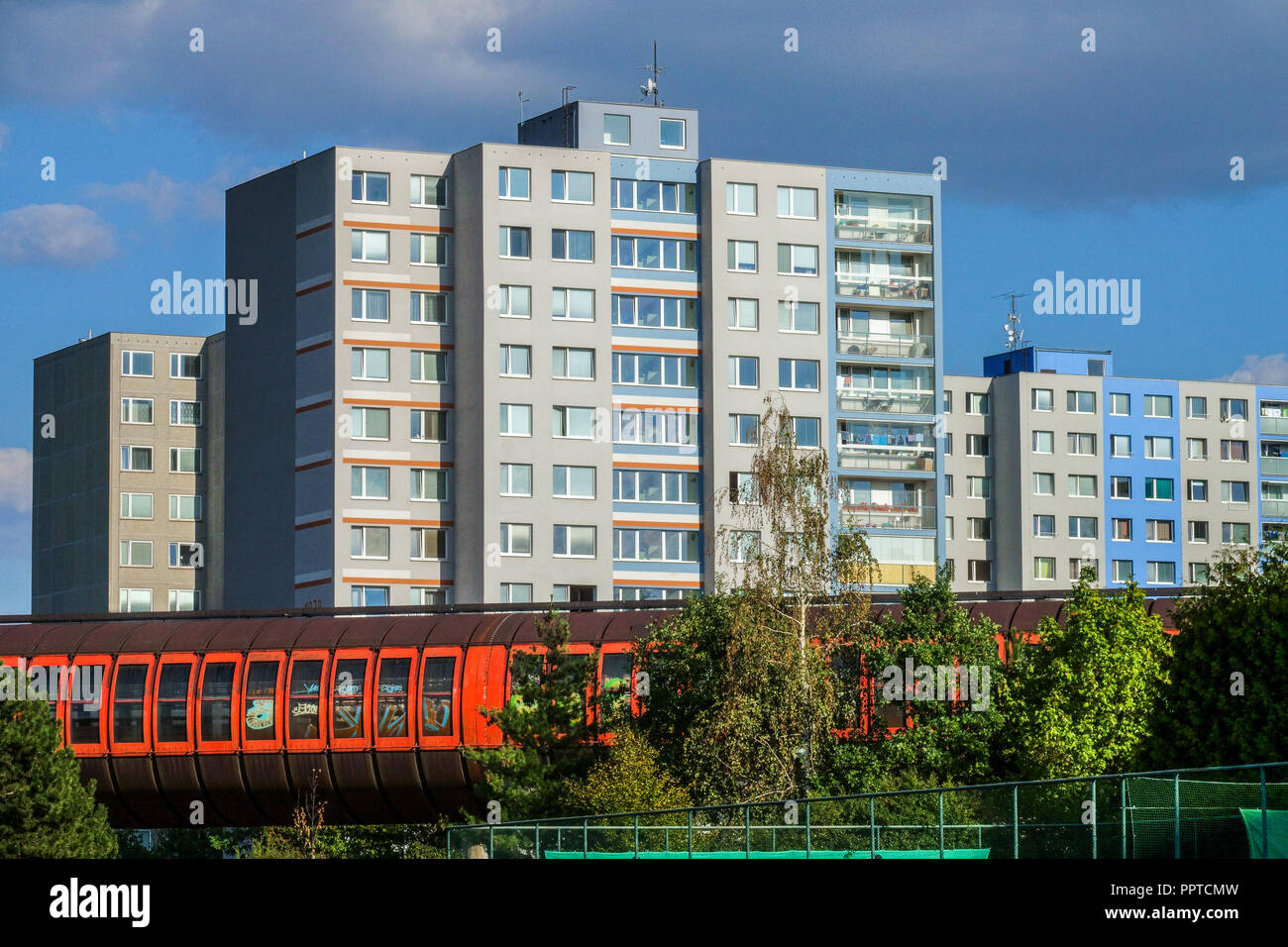 The Luziny housing estate, Prague Stodulky, Czech Republic sidliste Stock Photo