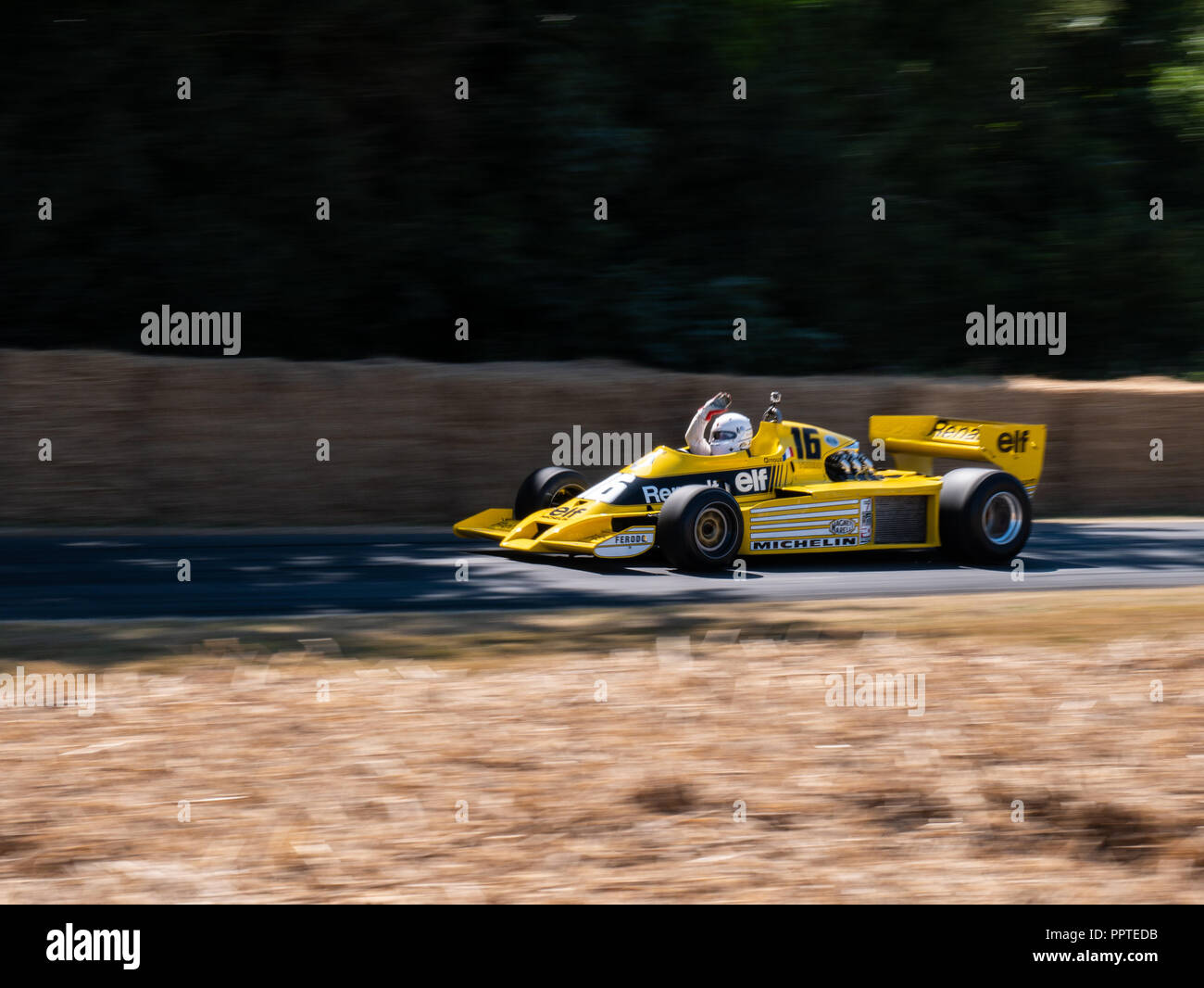 1978 Renault RS01 F1 car at Goodwood Festival Of Speed 2018. Stock Photo