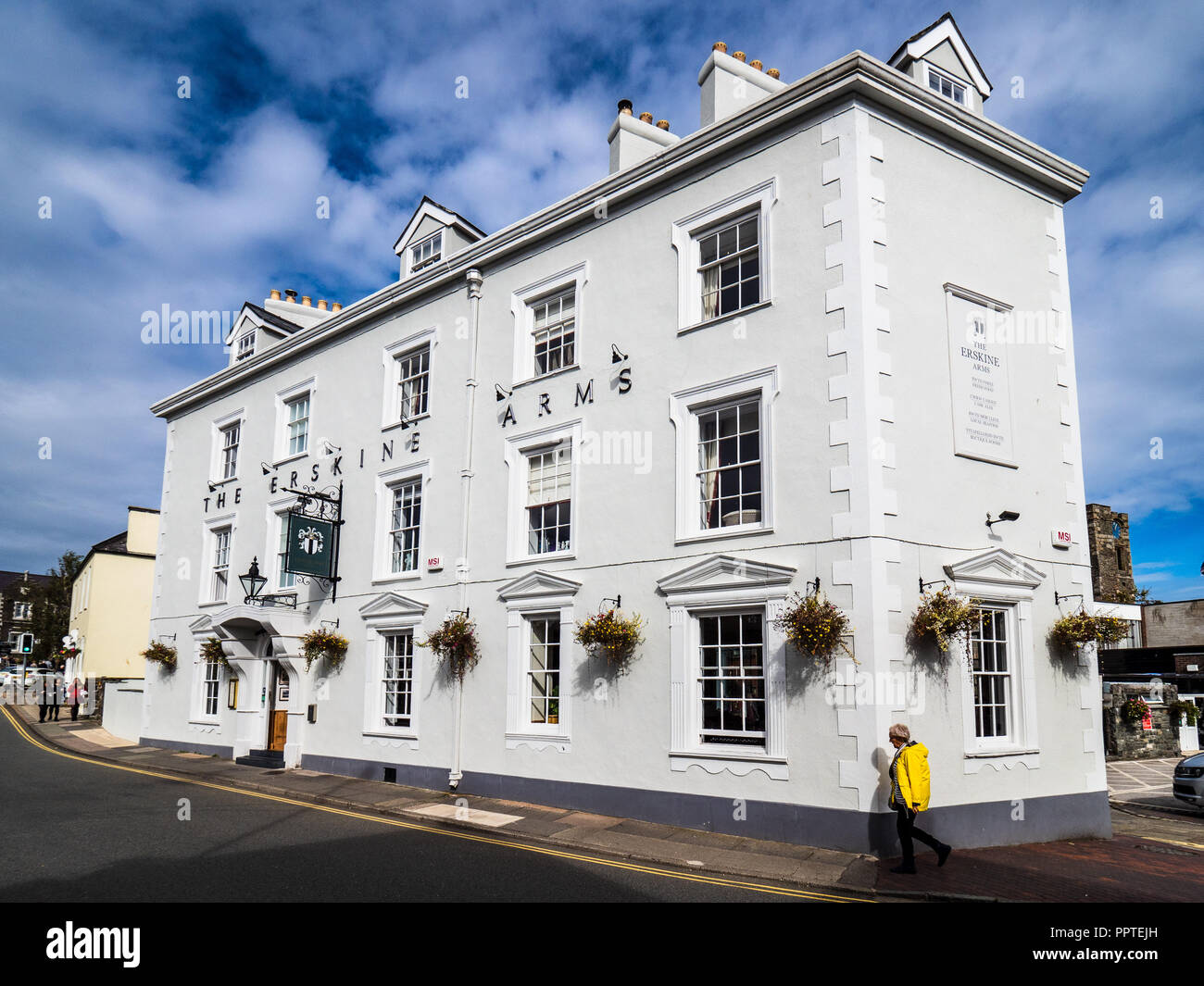 The Erskine Arms Hotel and Restaurant in Conwy North Wales Stock Photo