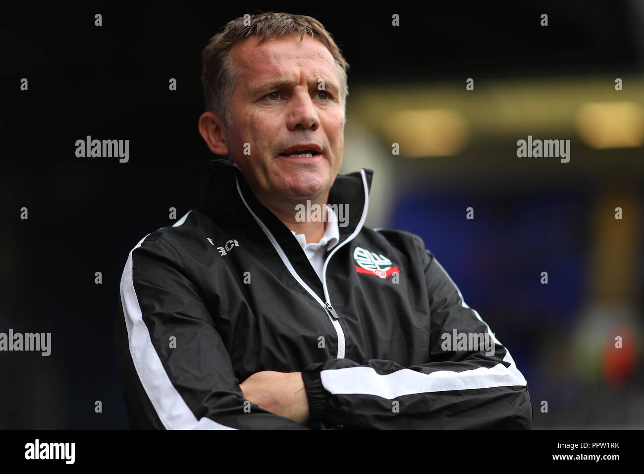 Manager of Bolton Wanderers, Phil Parkinson - Ipswich Town v Bolton Wanderers, Sky Bet Championship, Portman Road, Ipswich - 22nd September 2018 Stock Photo