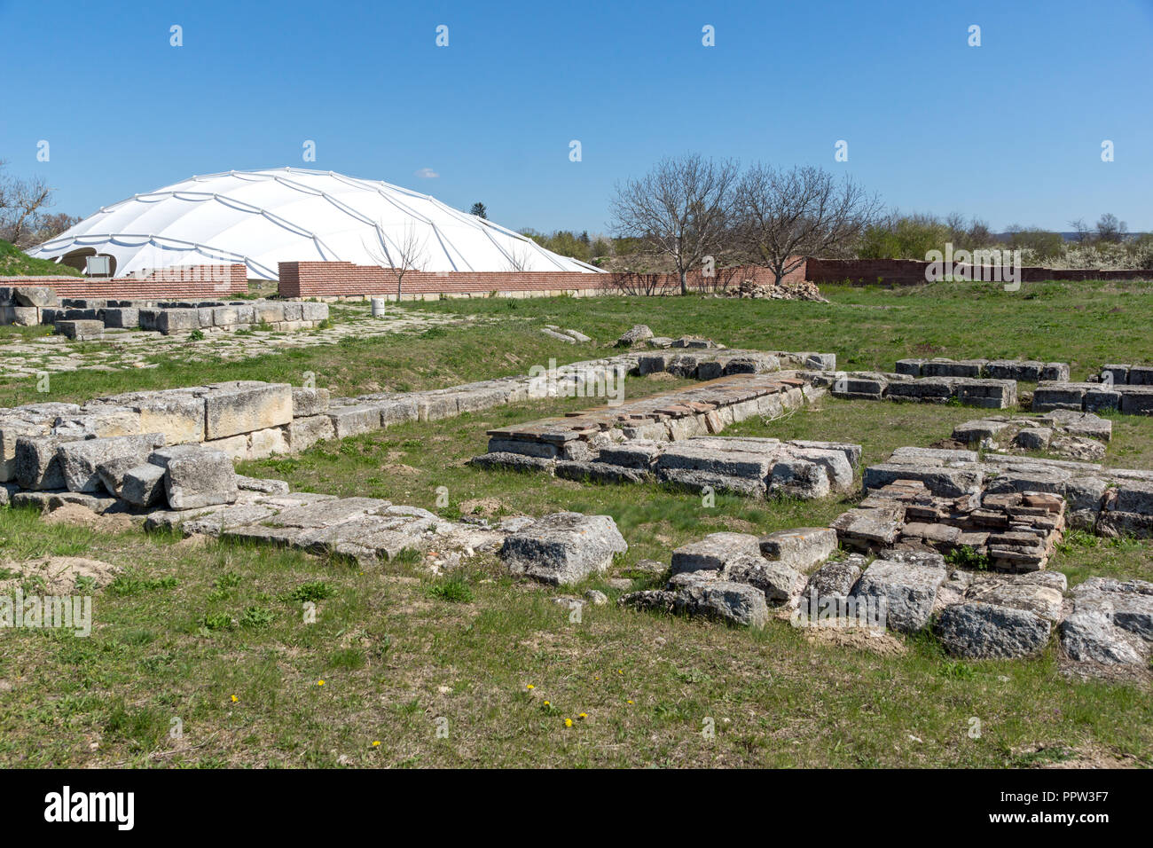 Ruins of The capital of the First Bulgarian Empire medieval stronghold ...