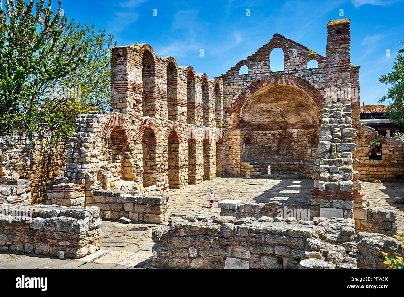 Ruins of Church of St. Sophia, Neseebar, Bulgaria Stock Photo