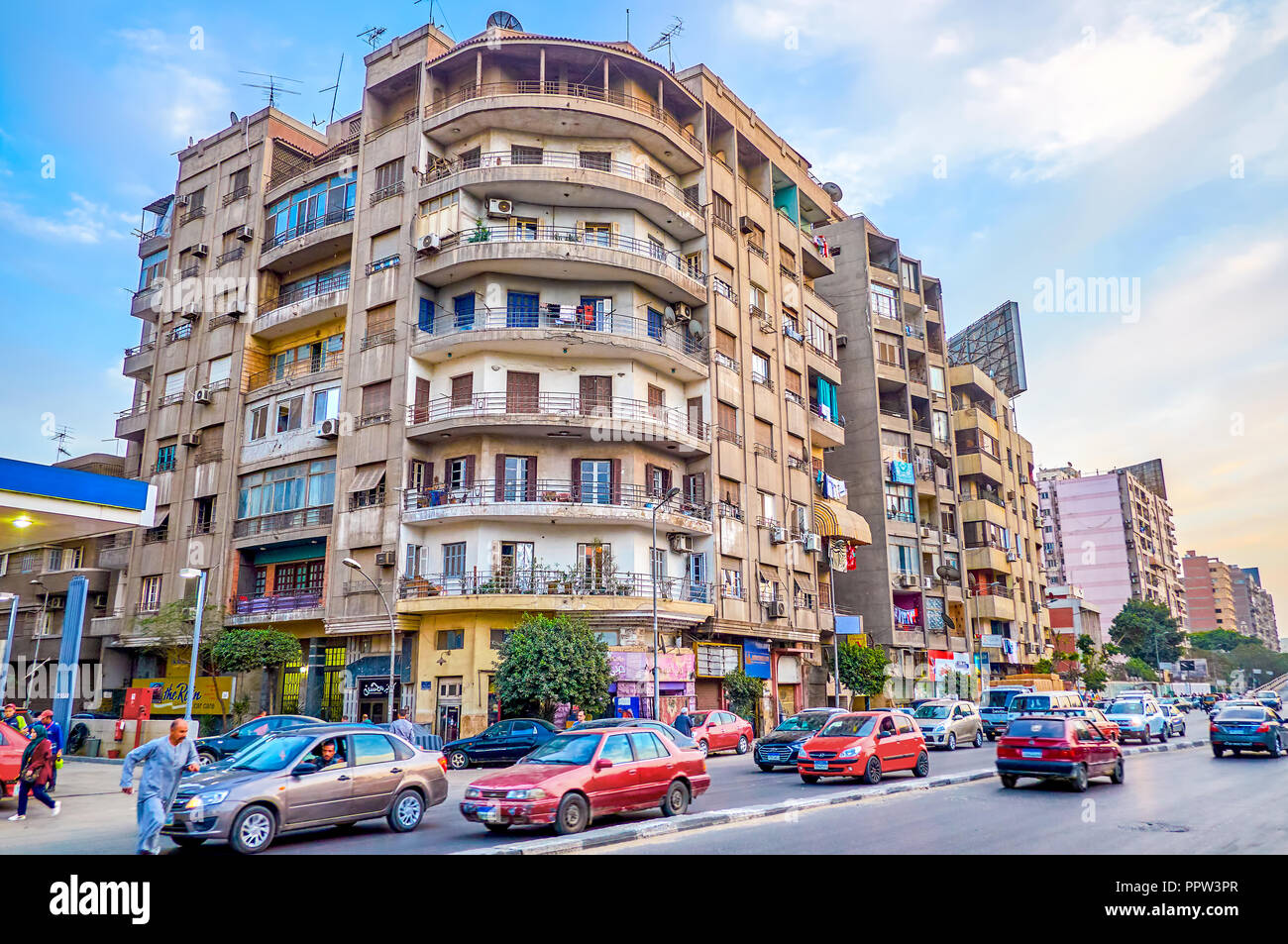 CAIRO, EGYPT DECEMBER 23, 2017 The typical housing of residential