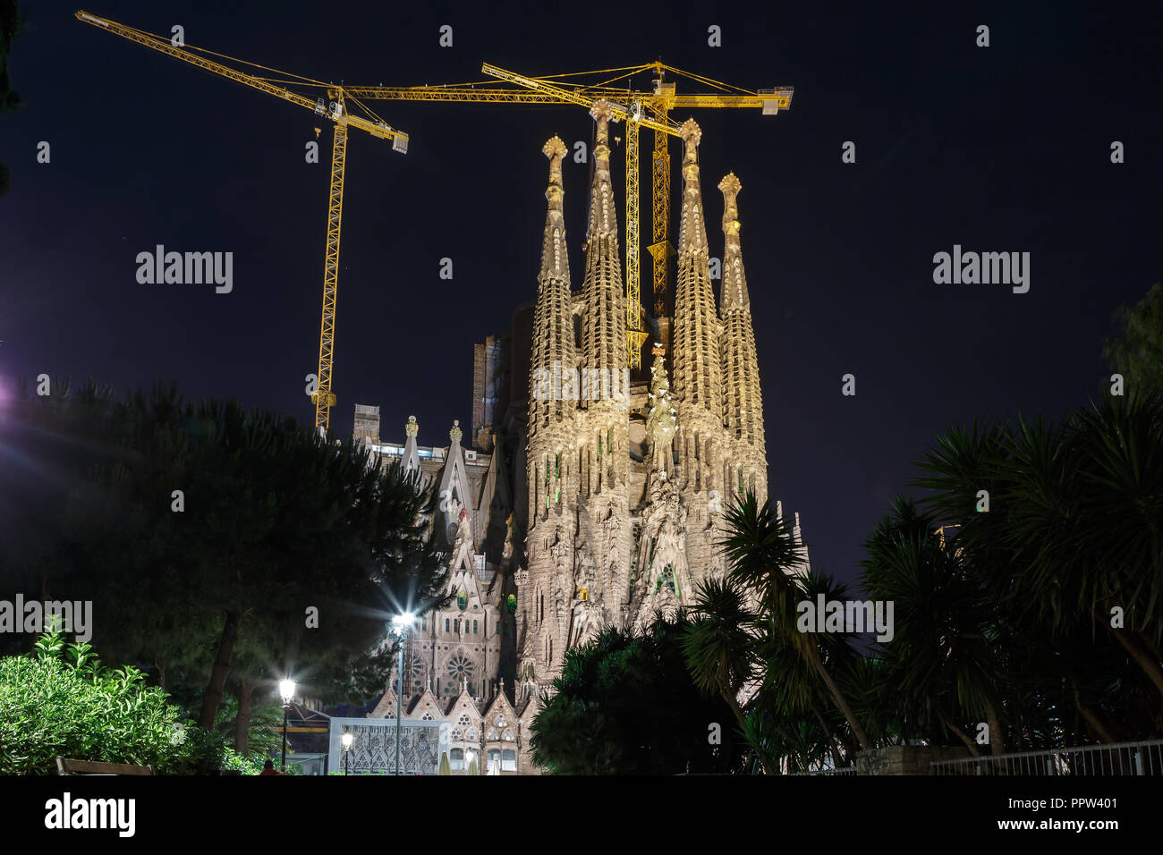 BARCELONA, SPAIN - JUNE 13, 2014: Basilica and Expiatory Church of the ...