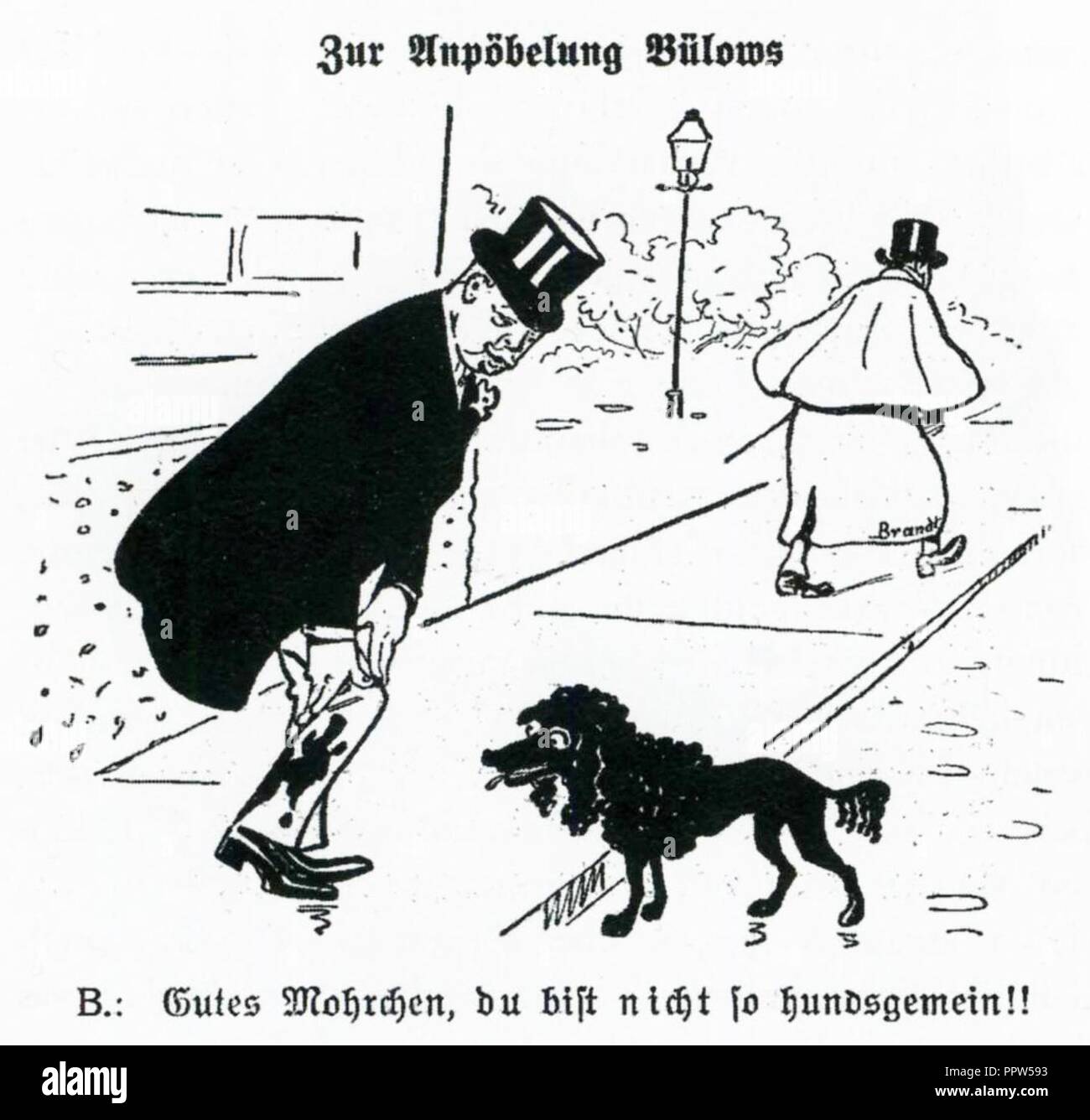 Brand, Adolf - from - Kladderadatsch (Berlin) - 27 October 1907. Stock Photo