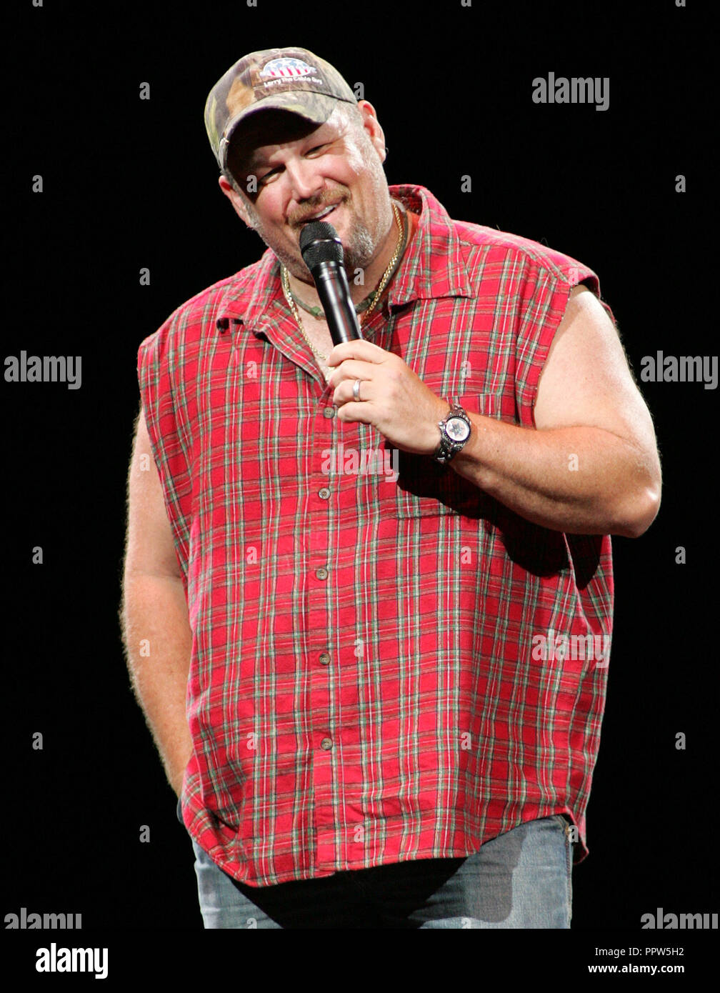 Larry the Cable Guy performs with the Blue Collar Comedy tour at the